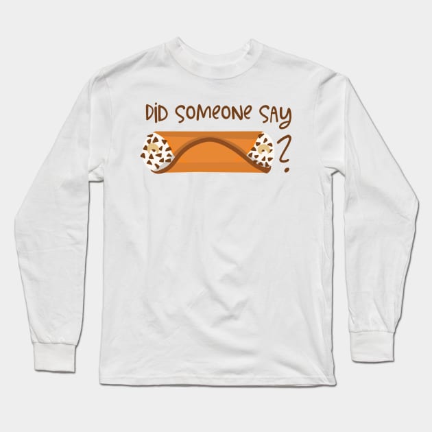 Did someone say cannoli? Long Sleeve T-Shirt by Get Hopped Apparel